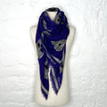 ALEXANDER MCQUEEN ALEXANDER MCQUEEN - Black Purple Graphical Skull Scarf - ALE PARIS Luxury Vintage
