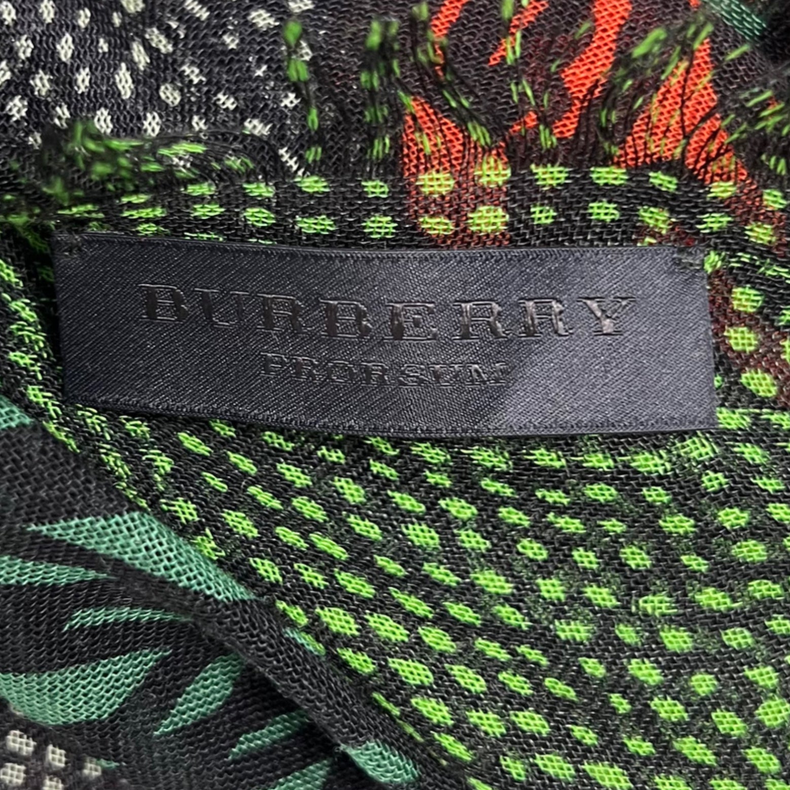 BURBERRY BURBERRY - Abstract Detail Rectangle Scarf - ALE PARIS Luxury Vintage