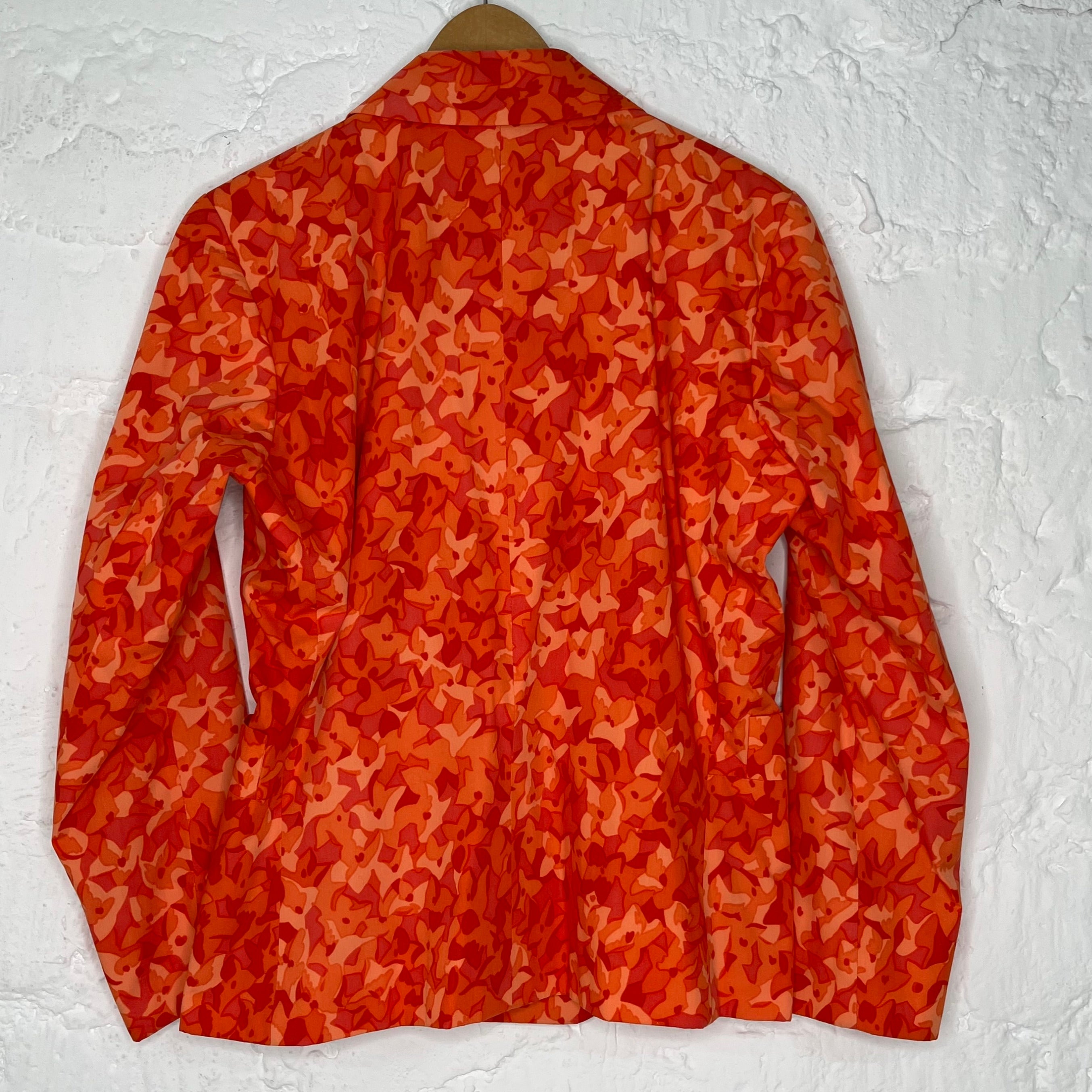 YVES SAINT LAURENT YVES SAINT LAURENT - Orange Floral Jacket - ALE PARIS Luxury Vintage