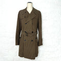 DRIES VAN NOTEN DRIES VAN NOTEN - Beige Cotton Plaid Trench Coat - ALE PARIS Luxury Vintage