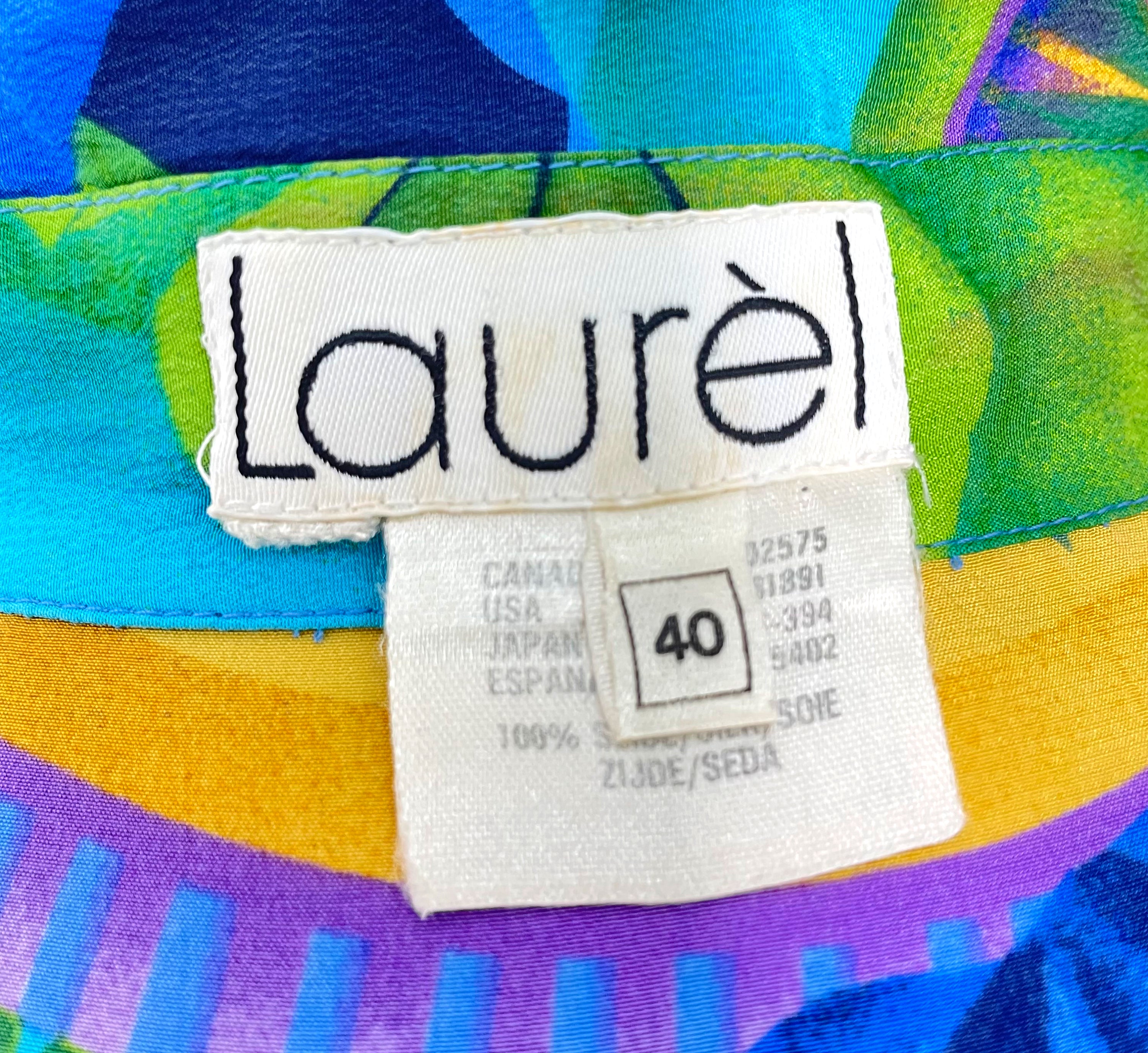 LAURÈL LAUREL - Multicolor Rainforest Print Shirt - ALE PARIS Luxury Vintage