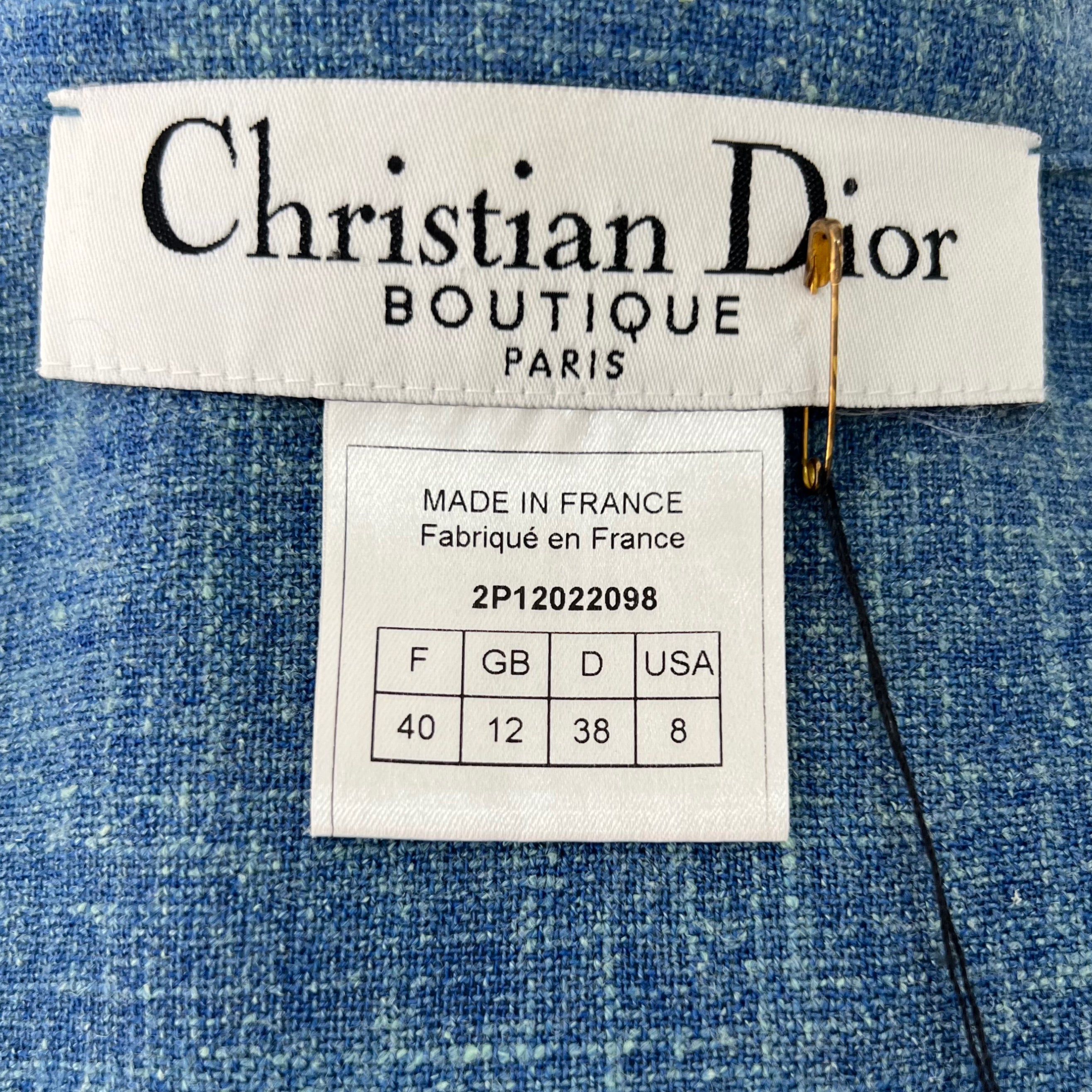 CHRISTIAN DIOR CHRISTIAN DIOR - Embroideries Blue Jacket - ALE PARIS Luxury Vintage