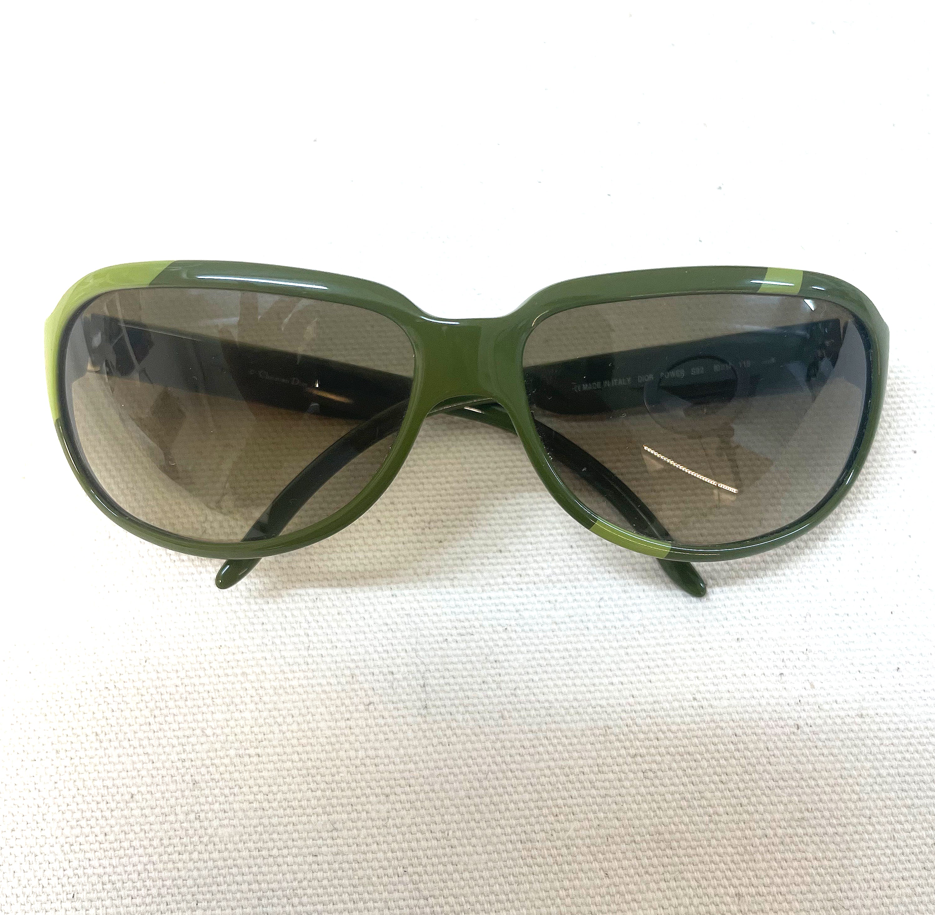 CHRISTIAN DIOR CHRISTIAN DIOR - Green Power Sunglasses - ALE PARIS Luxury Vintage