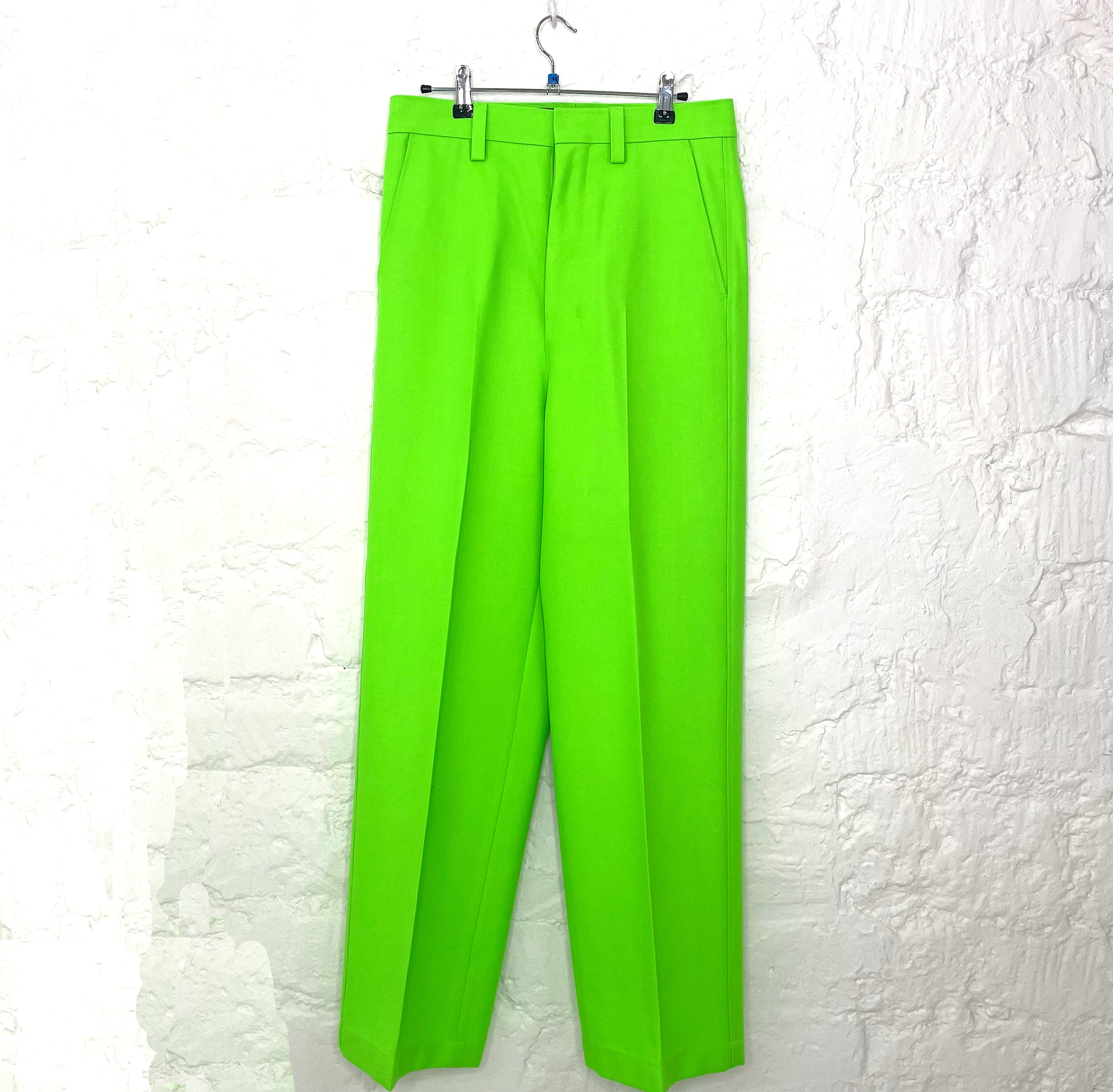 AMI AMI - Green Pleated Pants - ALE PARIS Luxury Vintage