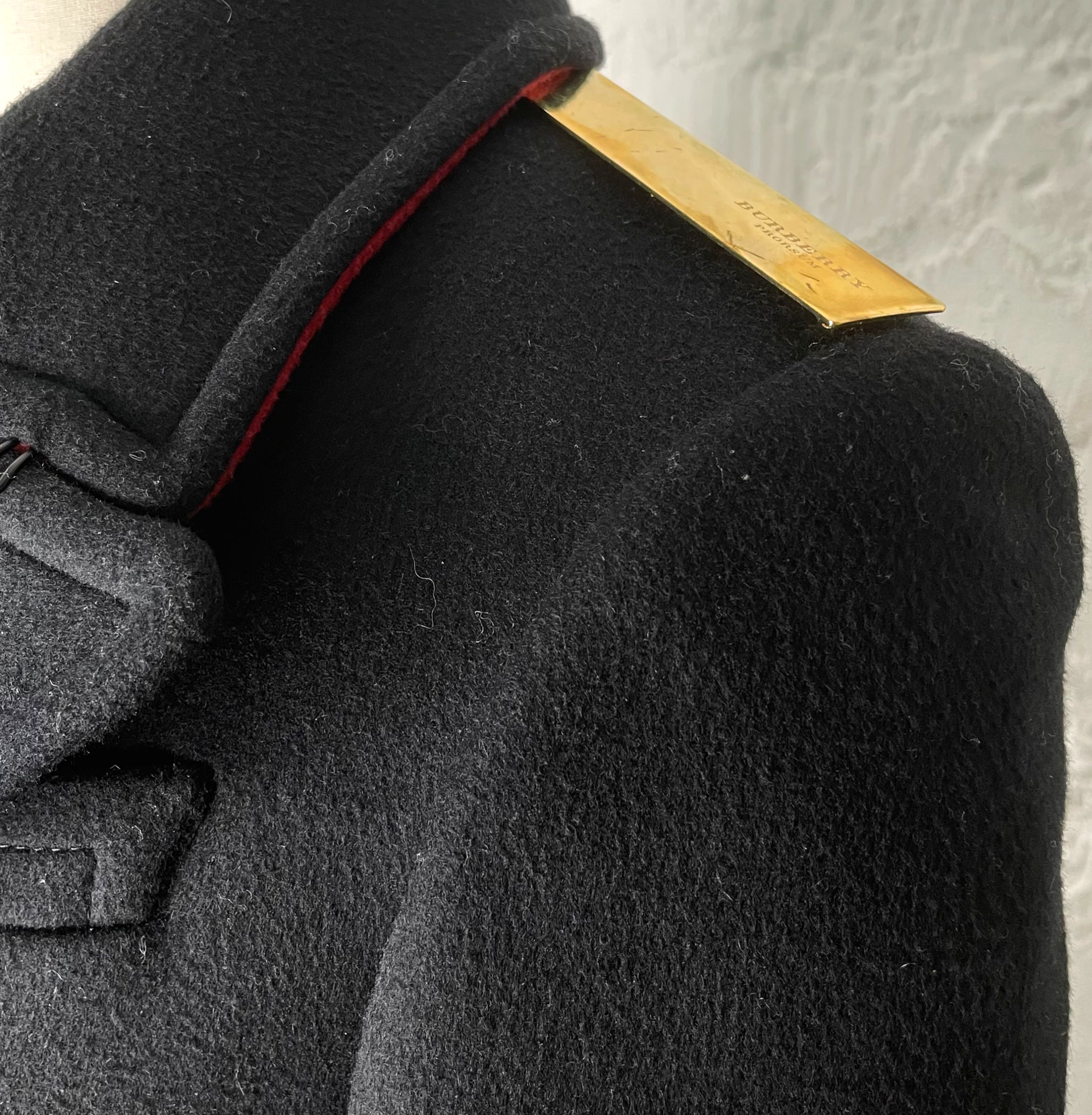 BURBERRY BURBERRY - Black Wool Coat - ALE PARIS Luxury Vintage