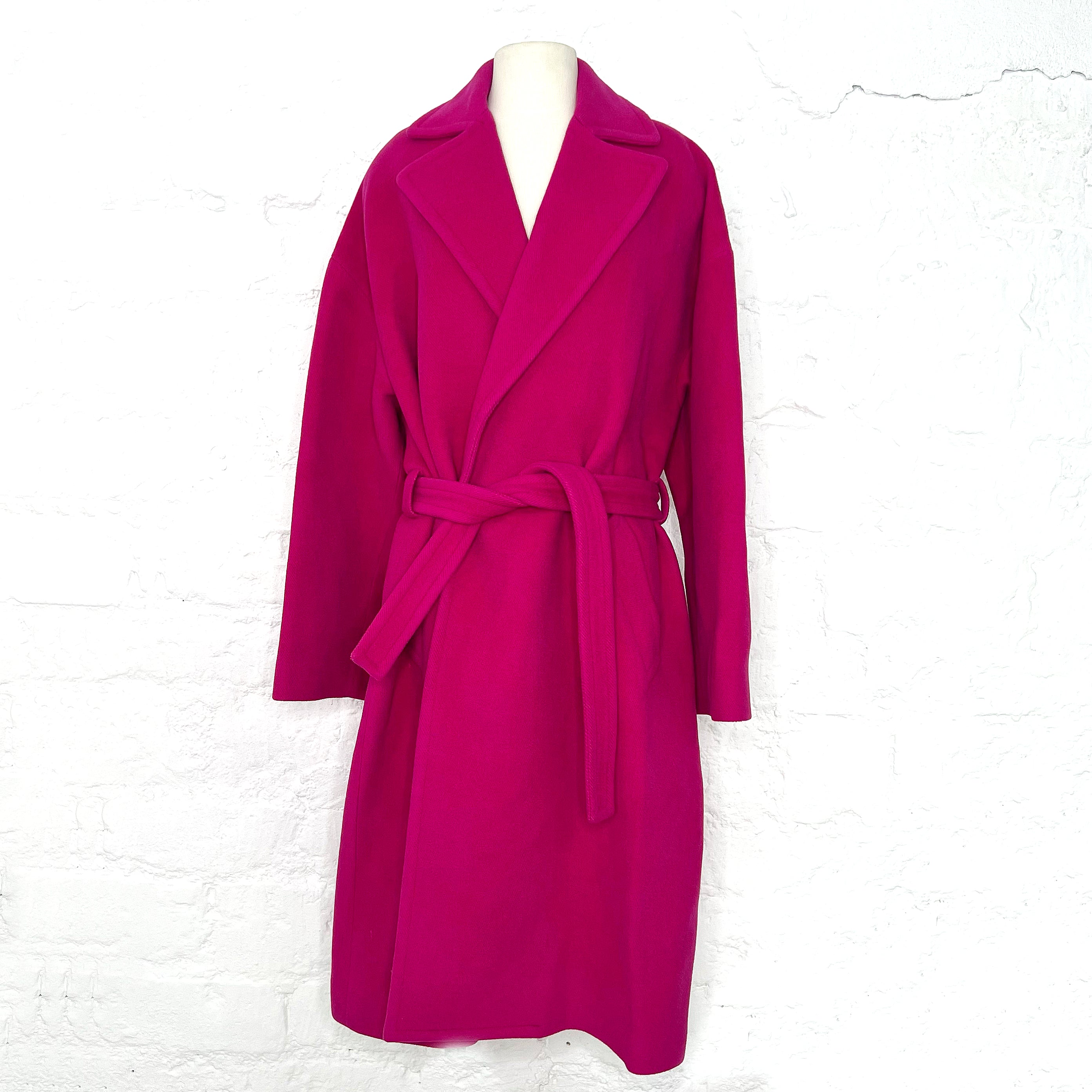 BALENCIAGA BALENCIAGA - Long Pink Trench Coat - ALE PARIS Luxury Vintage