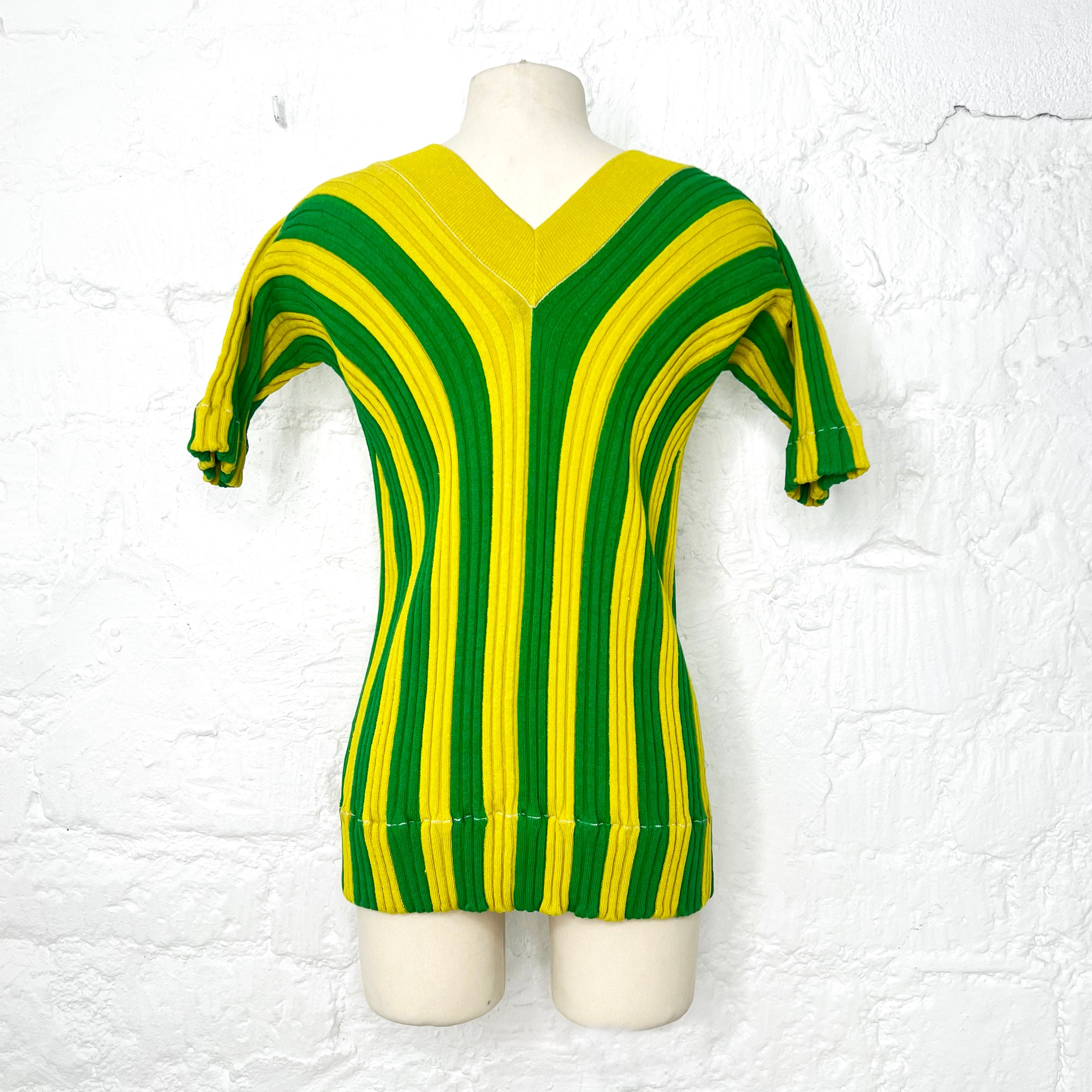 Bottega Veneta BOTTEGA VENETA - Bi Color Stripes Top - ALE PARIS Luxury Vintage