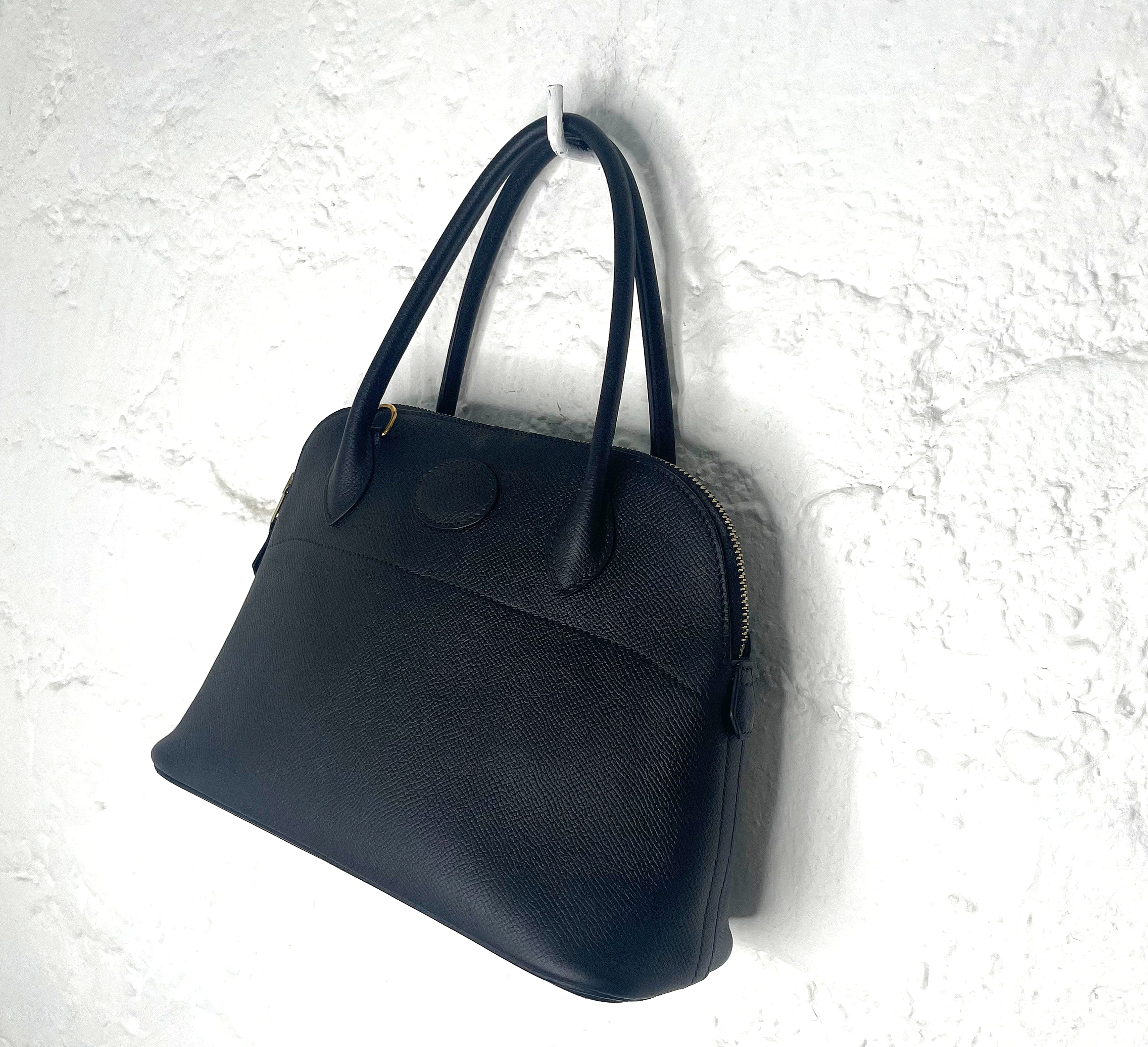 HERMÈS HERMES - Black Mini Bolide Bag - ALE PARIS Luxury Vintage