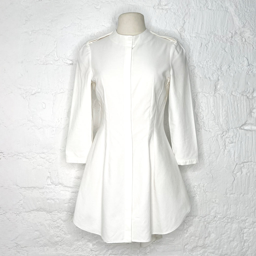 ALEXANDER MCQUEEN ALEXANDER MCQUEEN - White Asymmetrical Dress - ALE PARIS Luxury Vintage