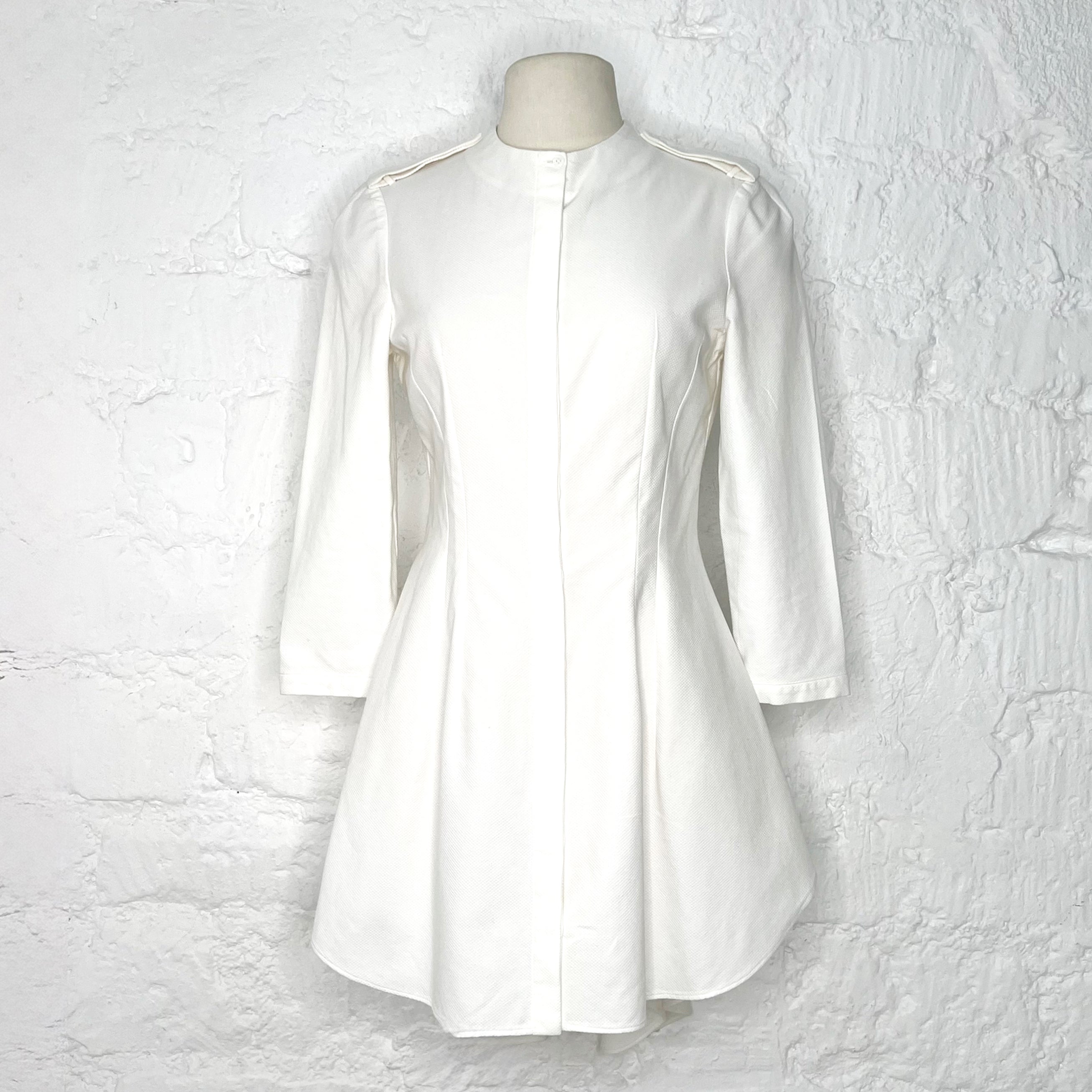 ALEXANDER MCQUEEN ALEXANDER MCQUEEN - White Asymmetrical Dress - ALE PARIS Luxury Vintage