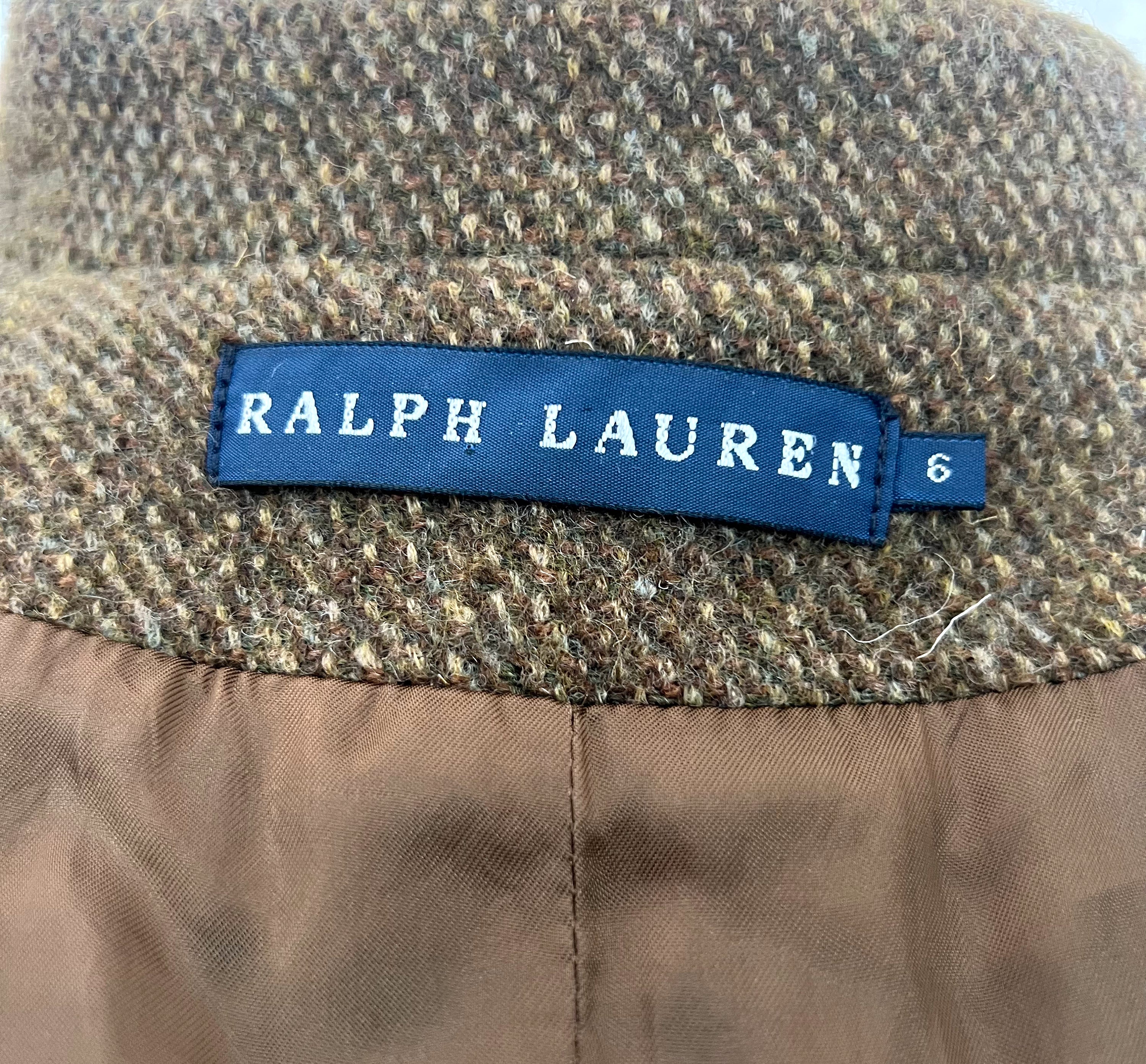 RALPH LAUREN RALPH LAUREN - Brown Wool Jacket With Embroideries - ALE PARIS Luxury Vintage
