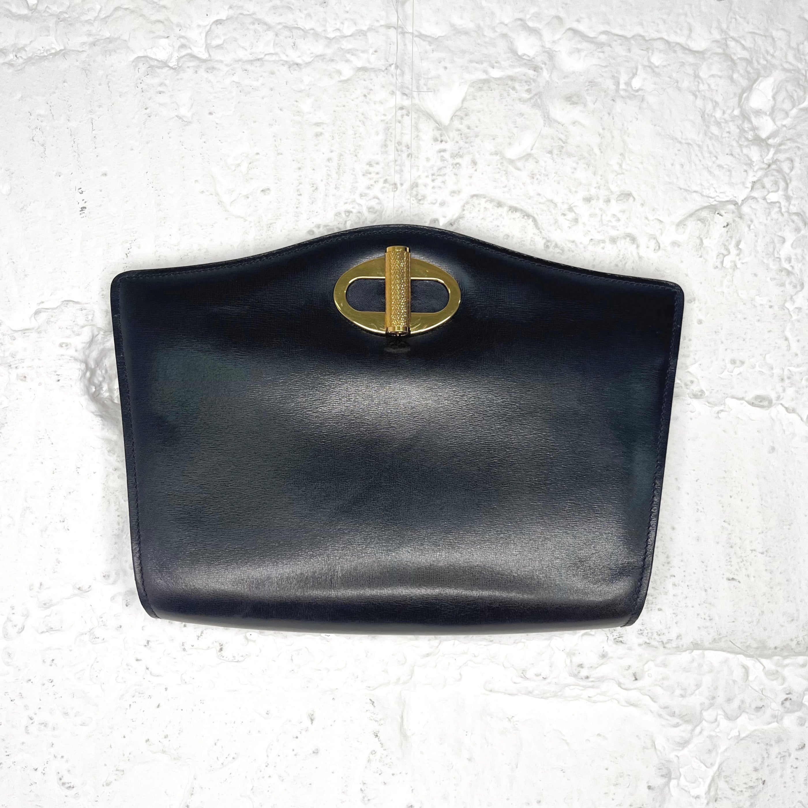 DUNHILL DUNHILL - Navy Clutch - ALE PARIS Luxury Vintage