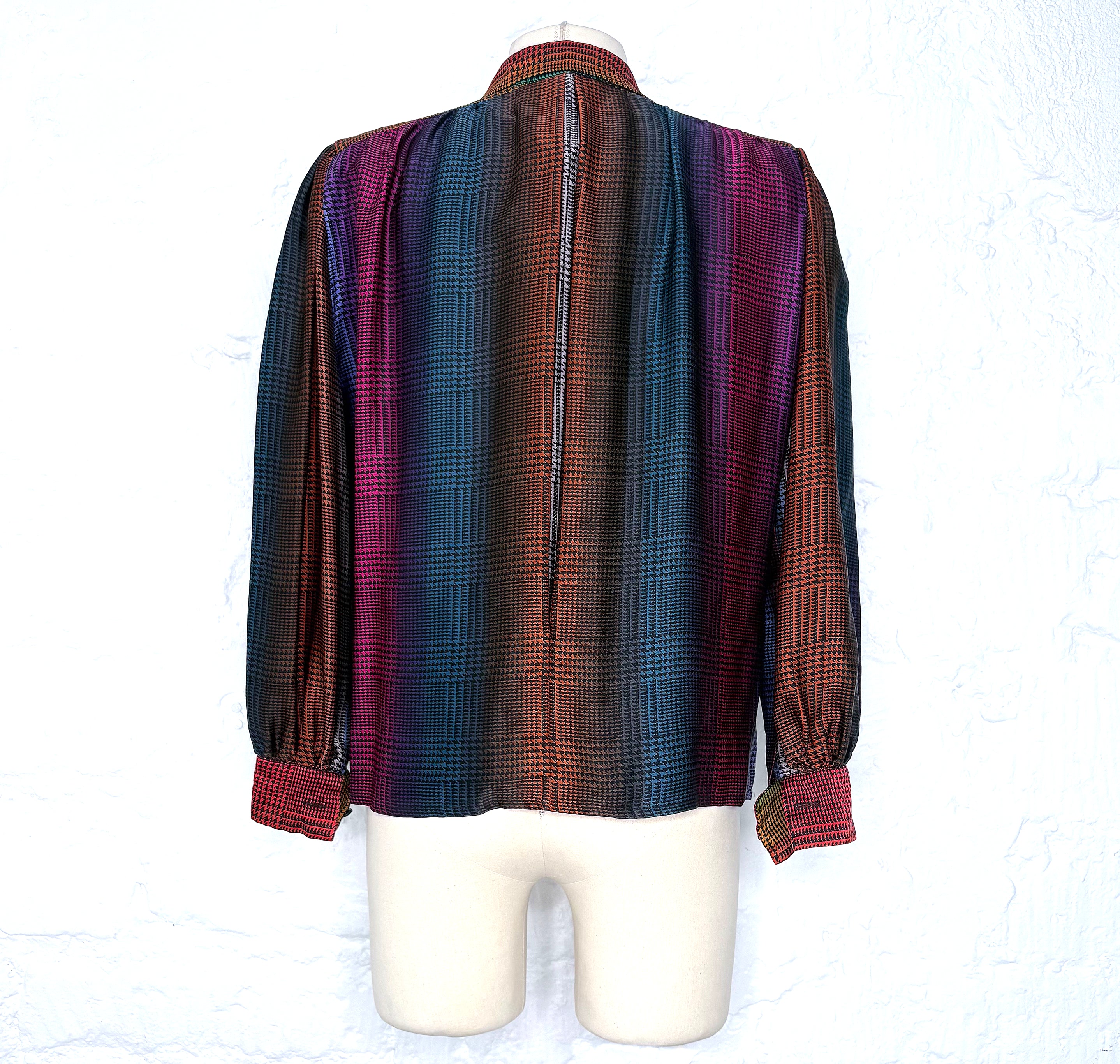CHRISTIAN DIOR CHRISTIAN DIOR - Houndstooth Multicolor Shirt - ALE PARIS Luxury Vintage