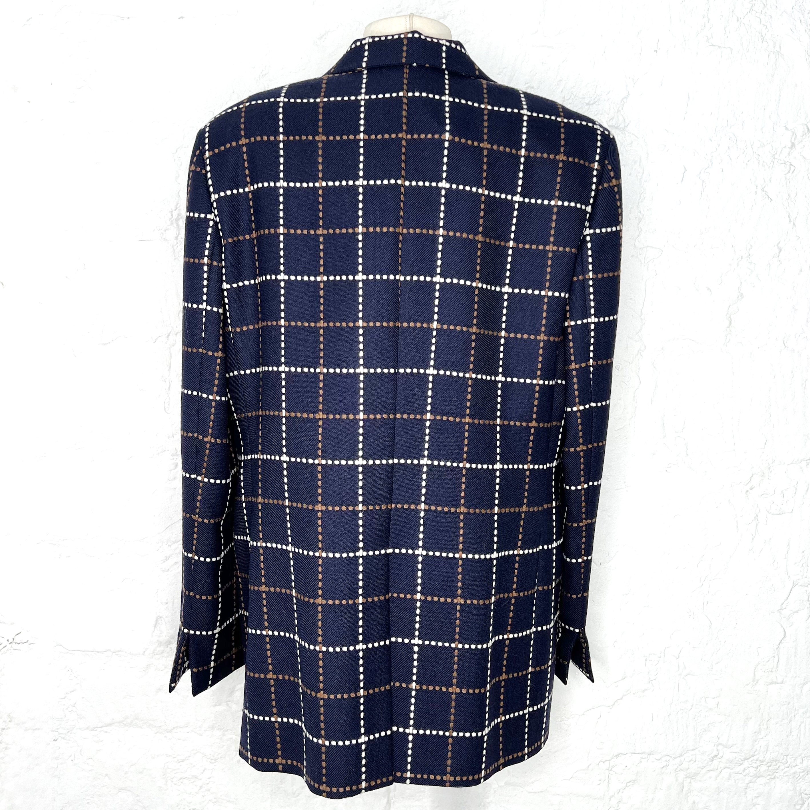 STUDIO FERRÉ STUDIO FERRE - Long Checkered Jacket - ALE PARIS Luxury Vintage