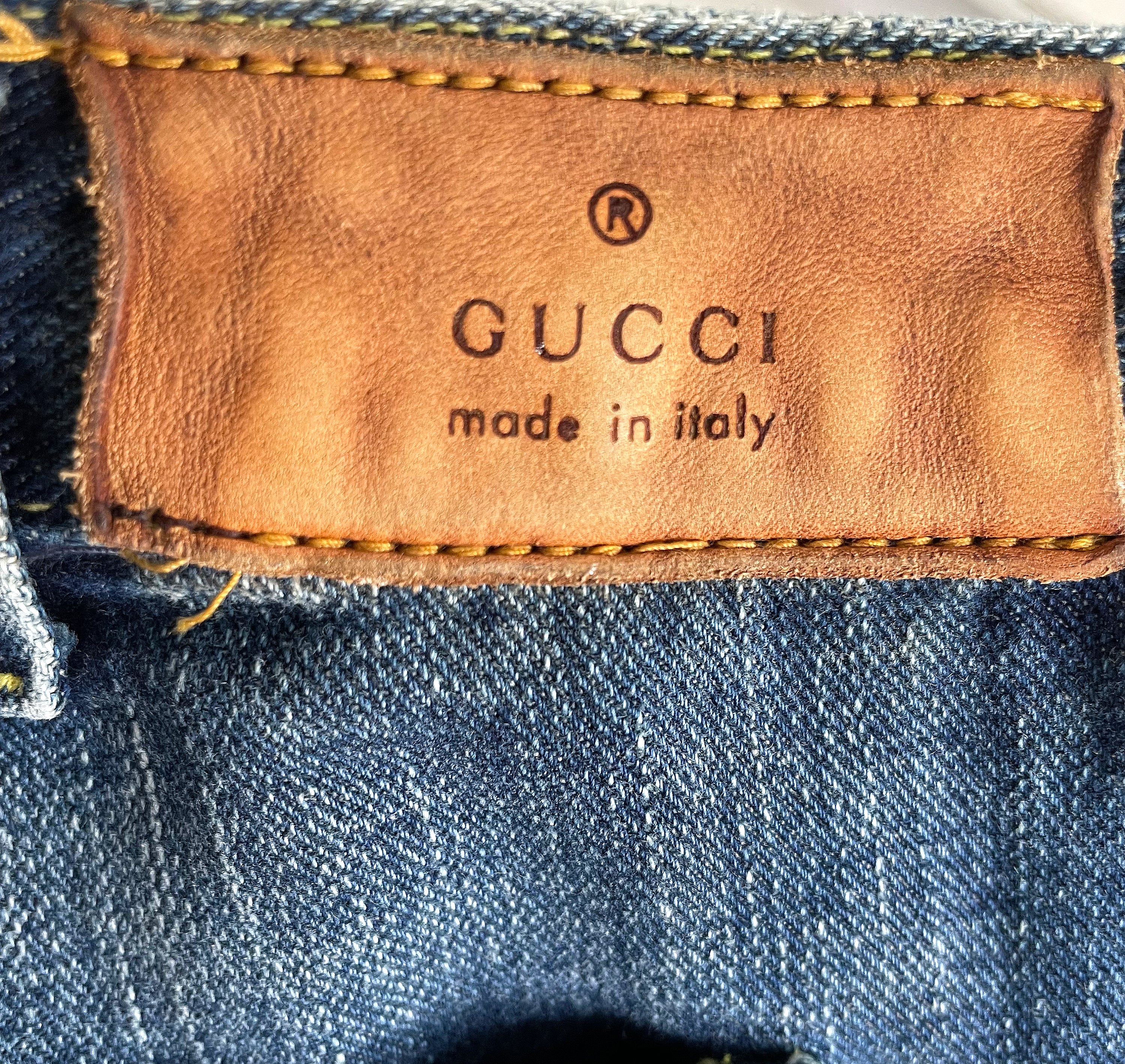 GUCCI GUCCI - Low Waisted Denim Pants - ALE PARIS Luxury Vintage