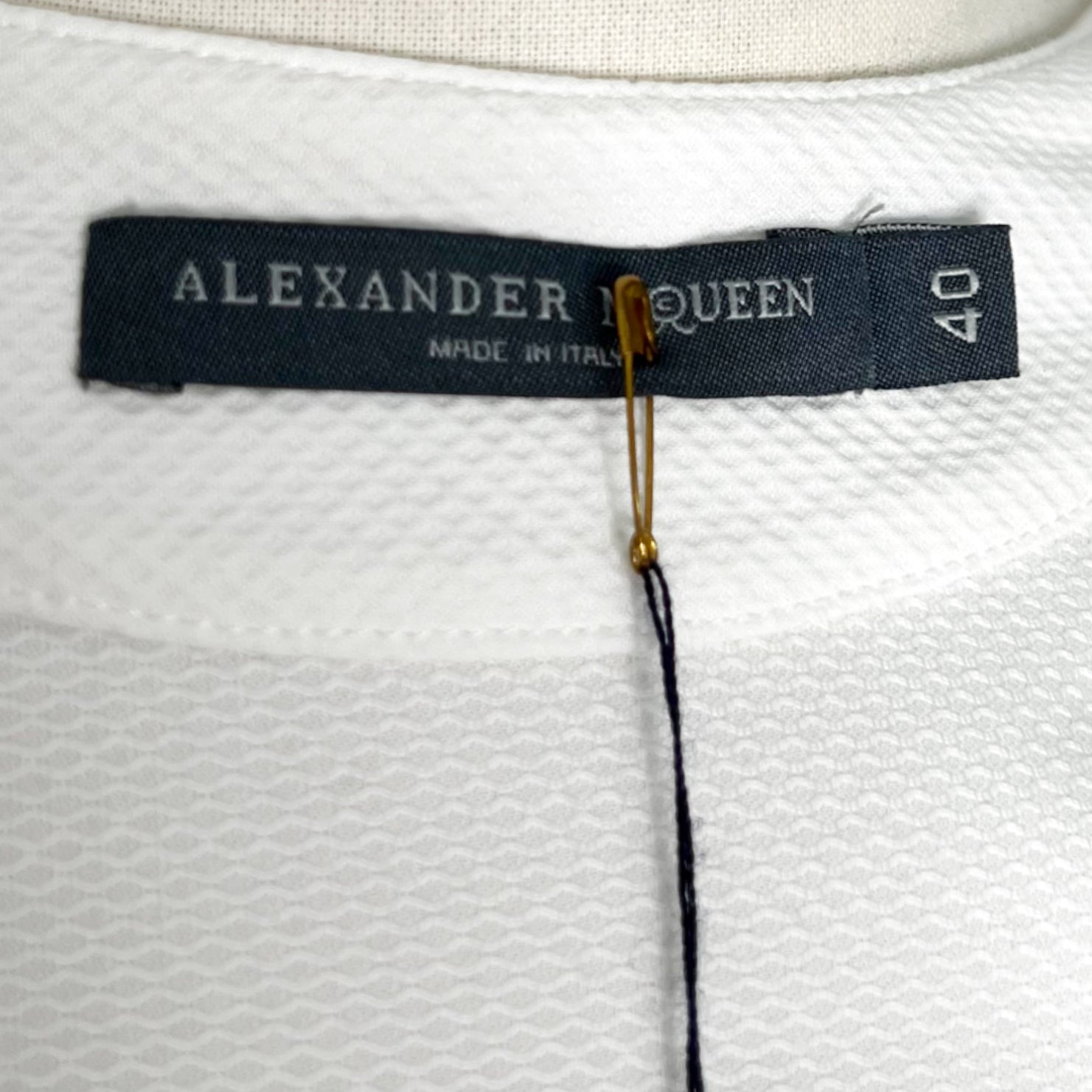 ALEXANDER MCQUEEN ALEXANDER MCQUEEN - White Asymmetrical Dress - ALE PARIS Luxury Vintage