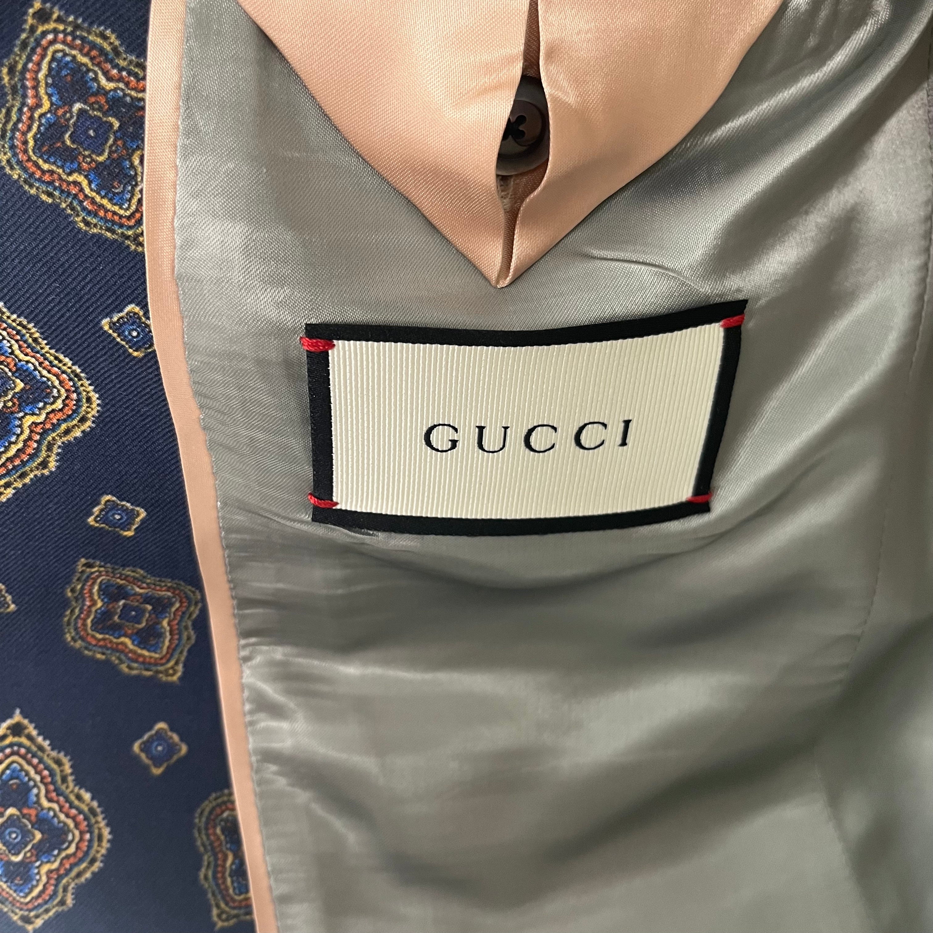 GUCCI GUCCI - Peacock Blue Jacket - ALE PARIS Luxury Vintage