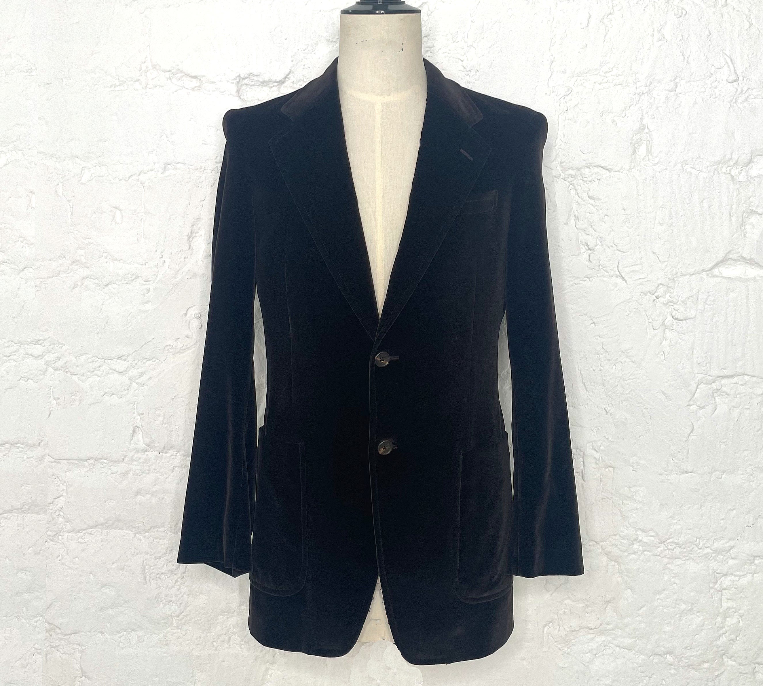 PRADA PRADA - Dark Brown Velvet Jacket - ALE PARIS Luxury Vintage