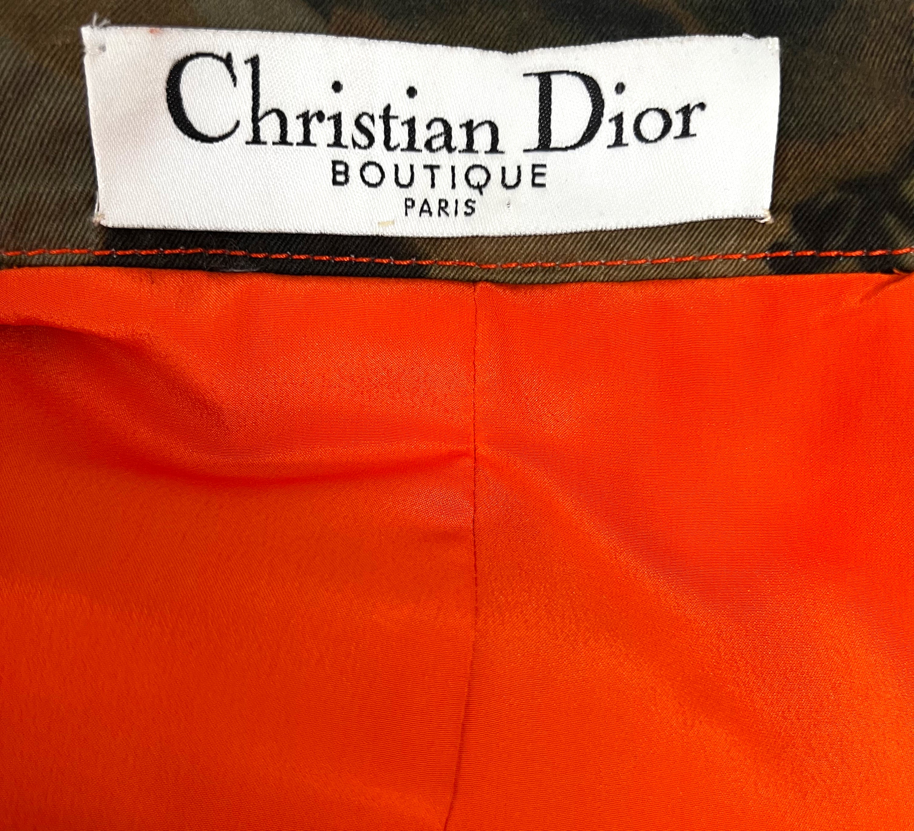CHRISTIAN DIOR CHRISTIAN DIOR - Camo Fitted Bar Jacket - ALE PARIS Luxury Vintage