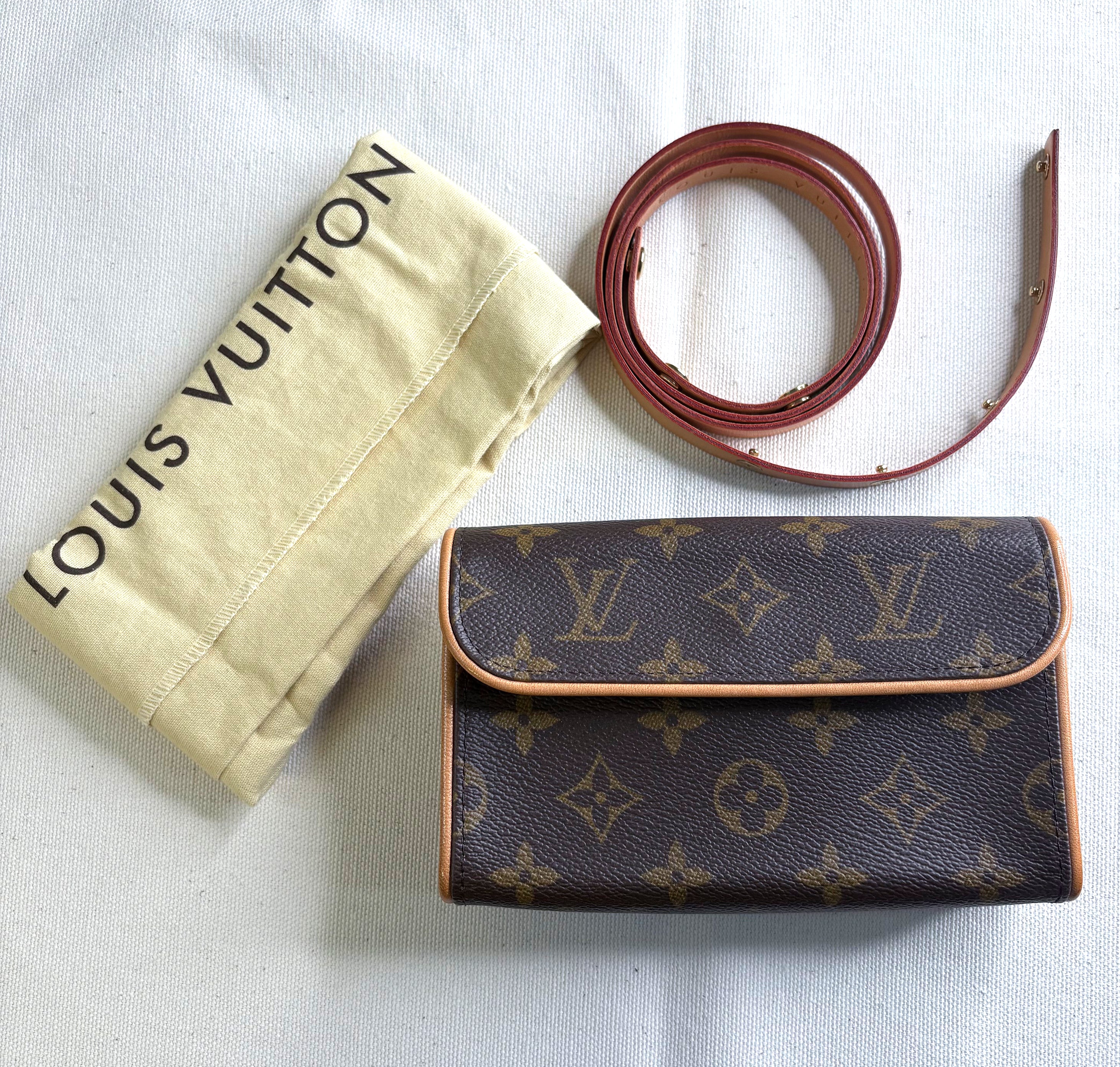 LOUIS VUITTON LOUIS VUITTON - Brown Monogram Florentine Belt Bag - ALE PARIS Luxury Vintage