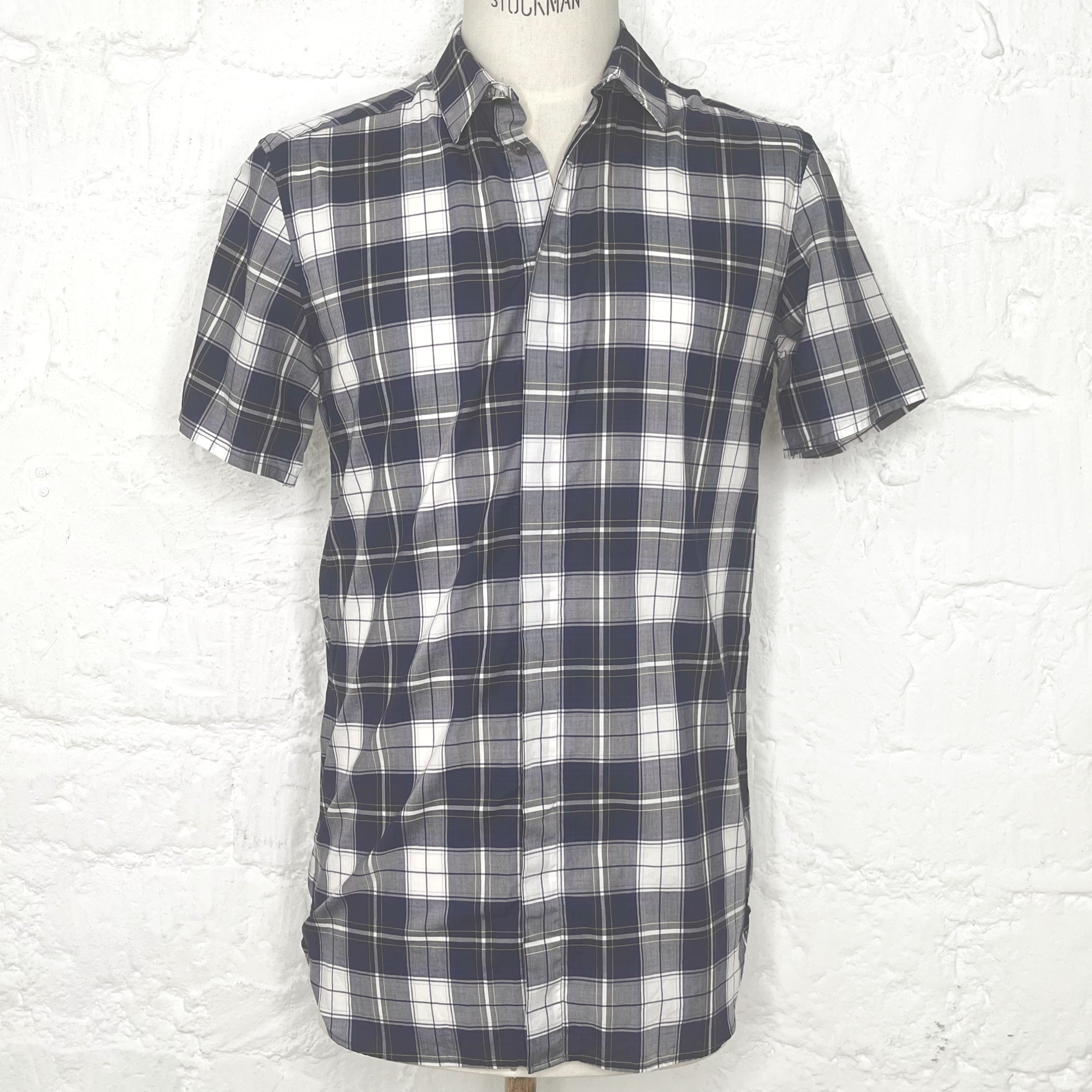 KRIS VANASSCHE KRIS VANASSCHE - Tartan Blue Shirt - ALE PARIS Luxury Vintage