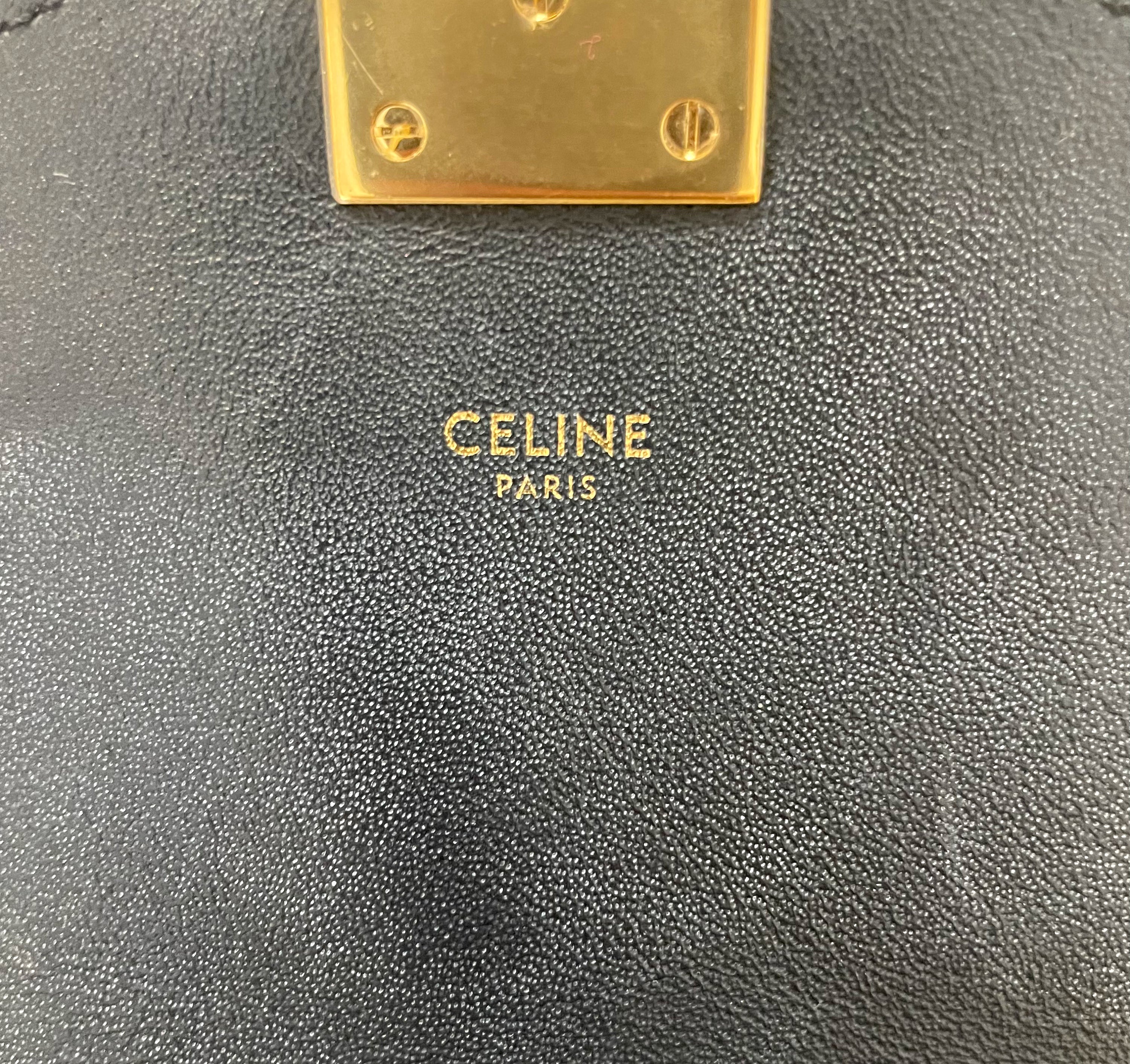 CÉLINE CELINE - Black C Bag - ALE PARIS Luxury Vintage