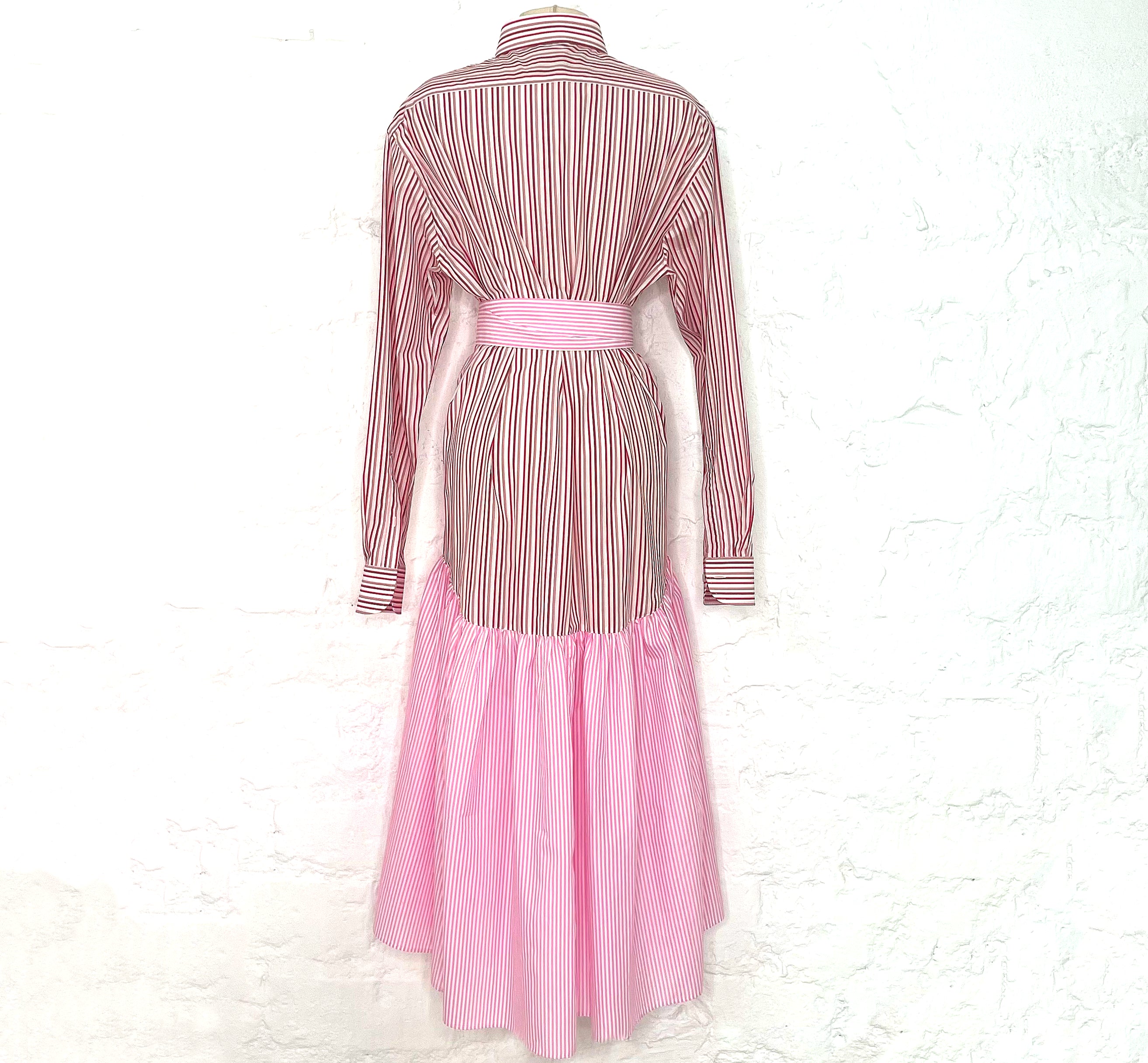 ALE PARIS ALE PARIS - Red And Pink Shirt Dress - ALE PARIS Luxury Vintage