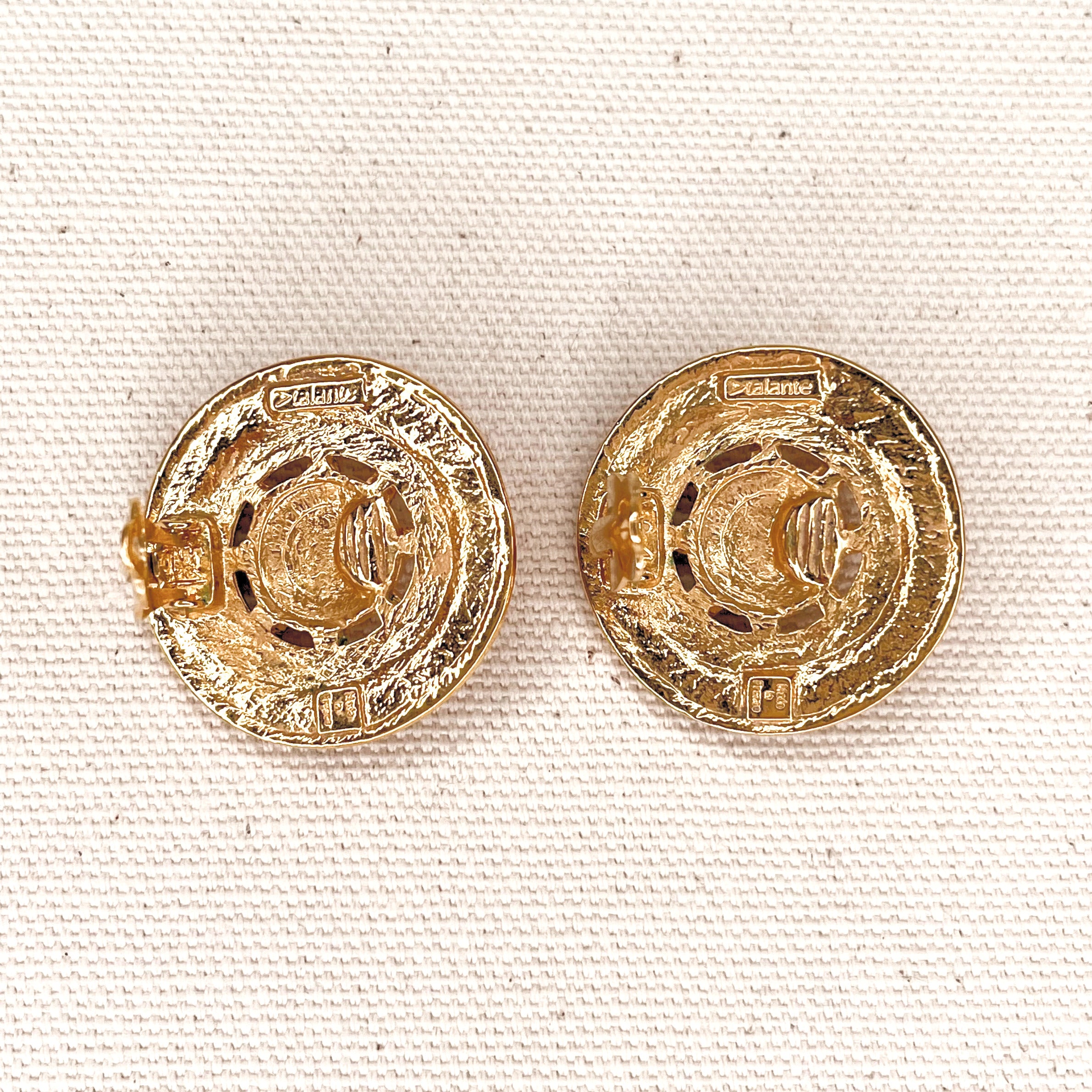 ATALANTE ATALANTE - Round Clip Earrings - ALE PARIS Luxury Vintage