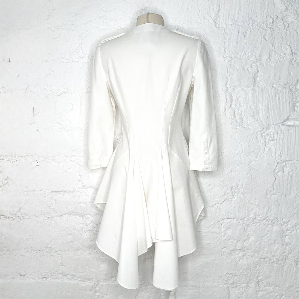 ALEXANDER MCQUEEN ALEXANDER MCQUEEN - White Asymmetrical Dress - ALE PARIS Luxury Vintage