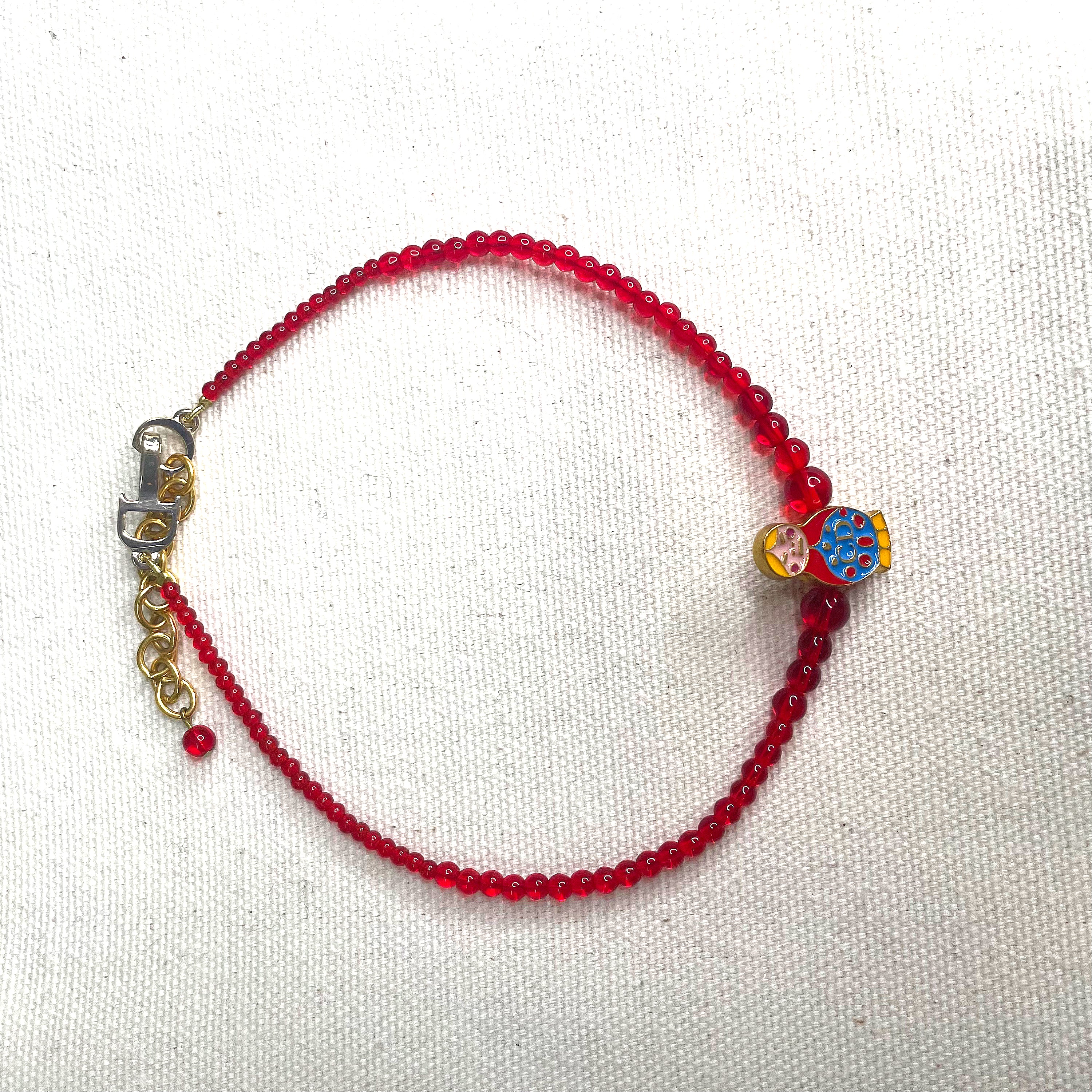 CHRISTIAN DIOR CHRISTIAN DIOR - Russian Doll Red Necklace - ALE PARIS Luxury Vintage