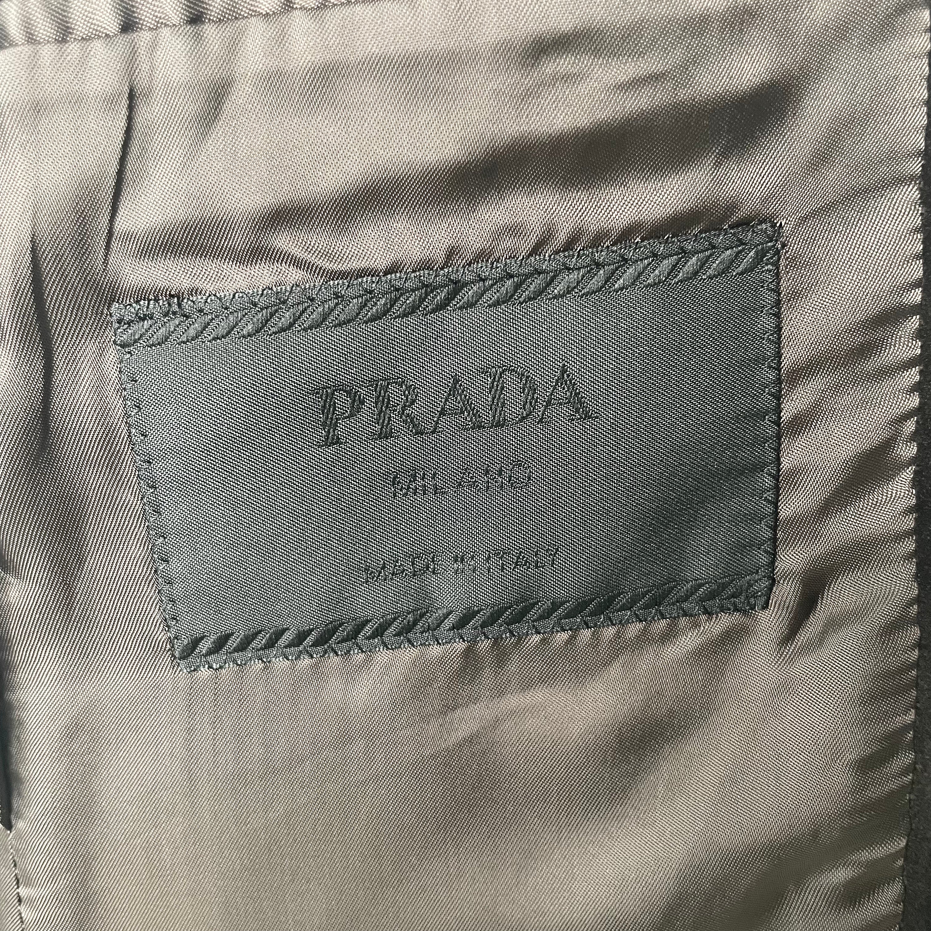 PRADA PRADA - Dark Brown Velvet Jacket - ALE PARIS Luxury Vintage