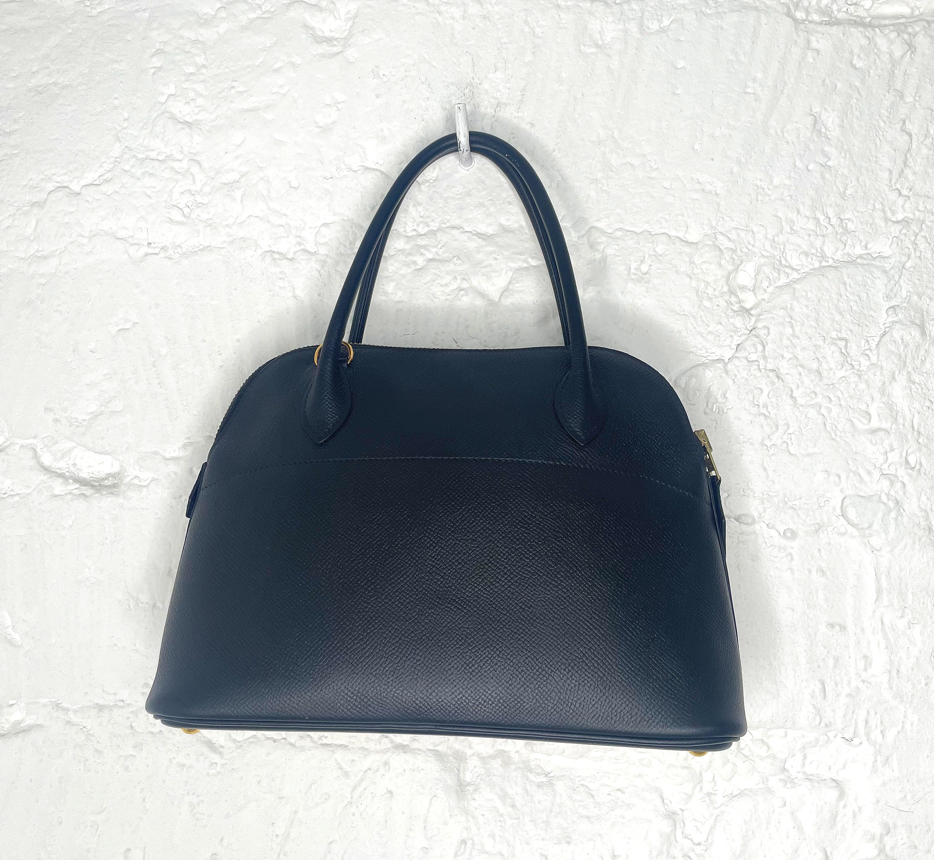 HERMÈS HERMES - Black Mini Bolide Bag - ALE PARIS Luxury Vintage