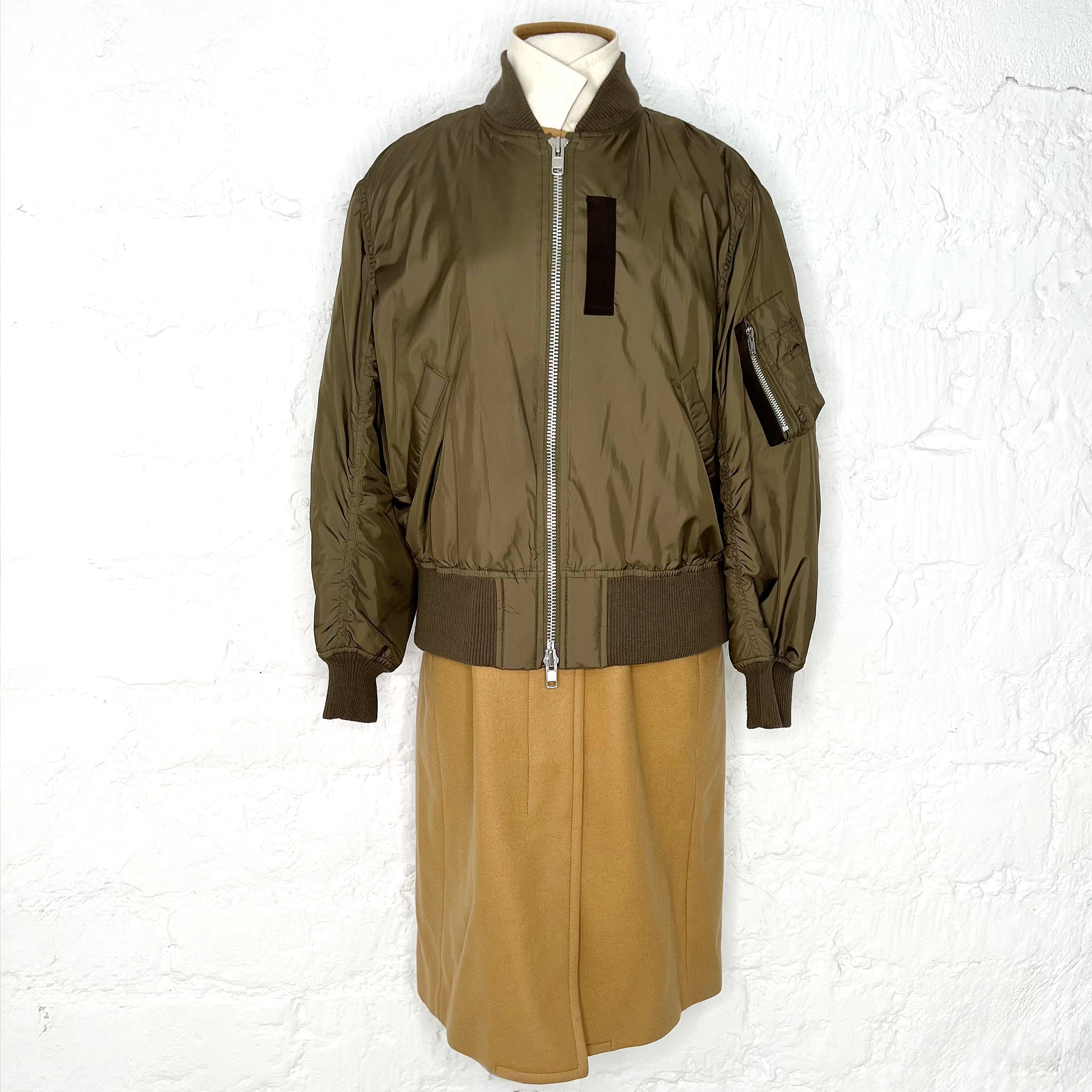 SACAI LUCK SACAI LUCK - Camel Docking Chester Coat - ALE PARIS Luxury Vintage