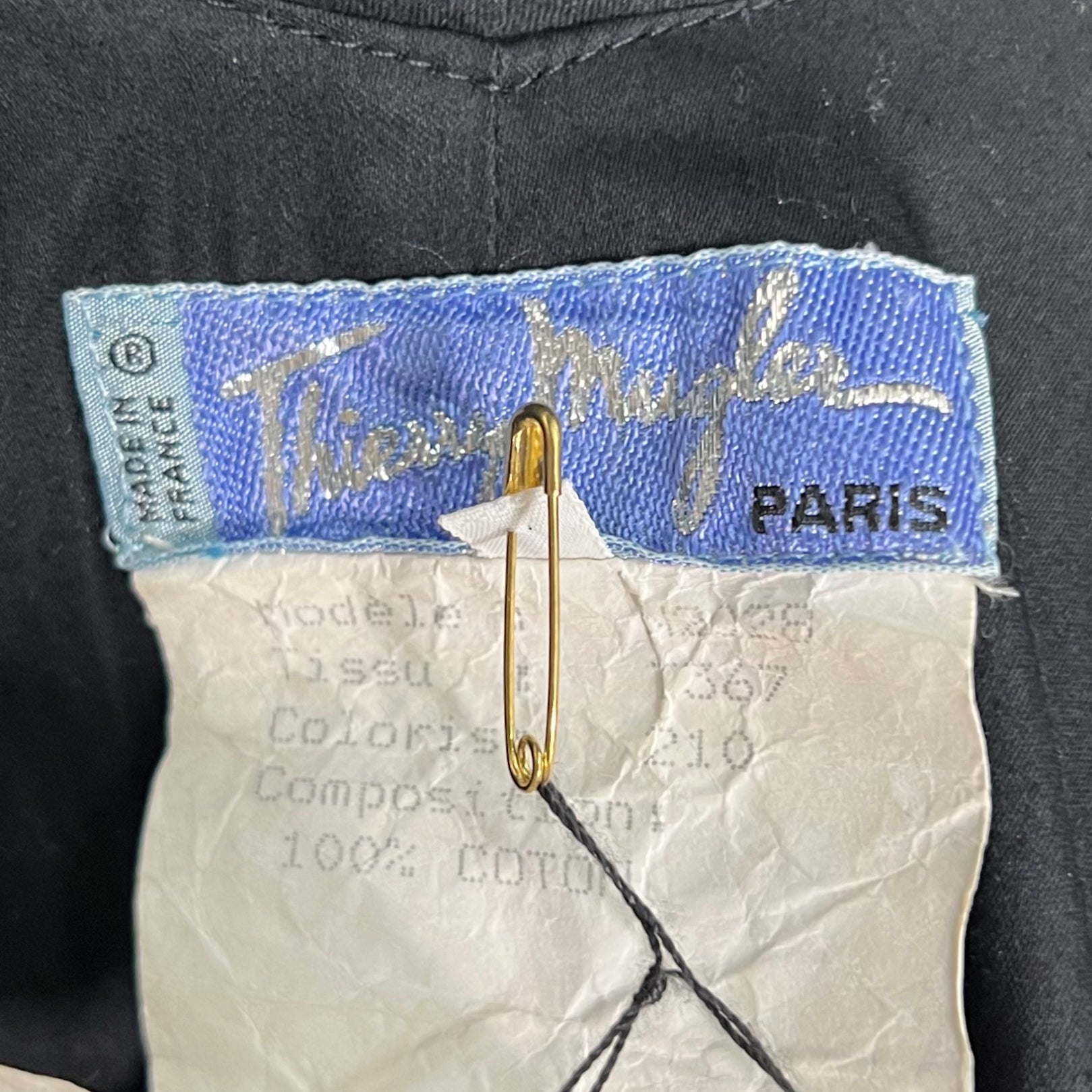 THIERRY MUGLER THIERRY MUGLER - Mi Long Black Dress - ALE PARIS Luxury Vintage