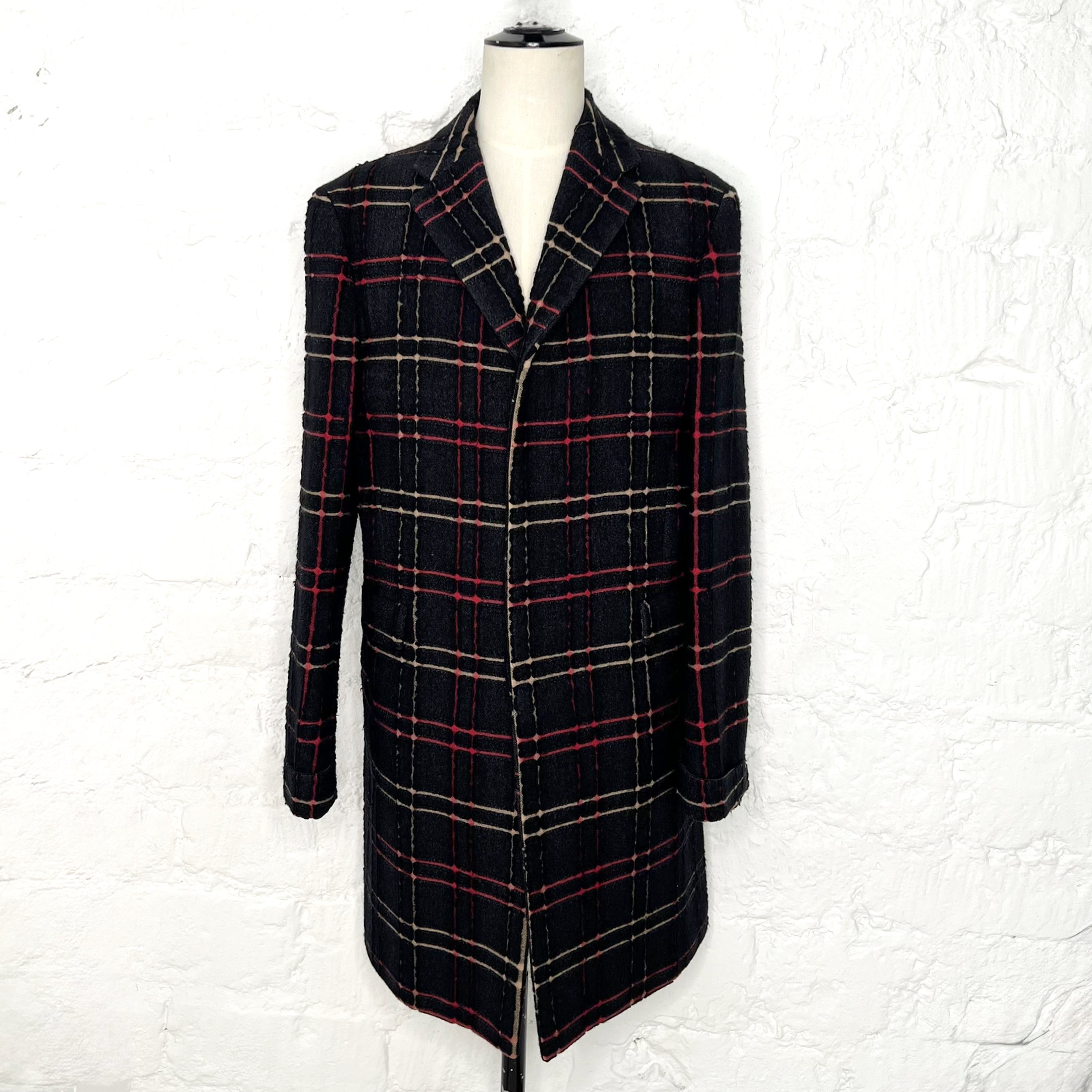 KENZO KENZO - Tartan long coat - ALE PARIS Luxury Vintage