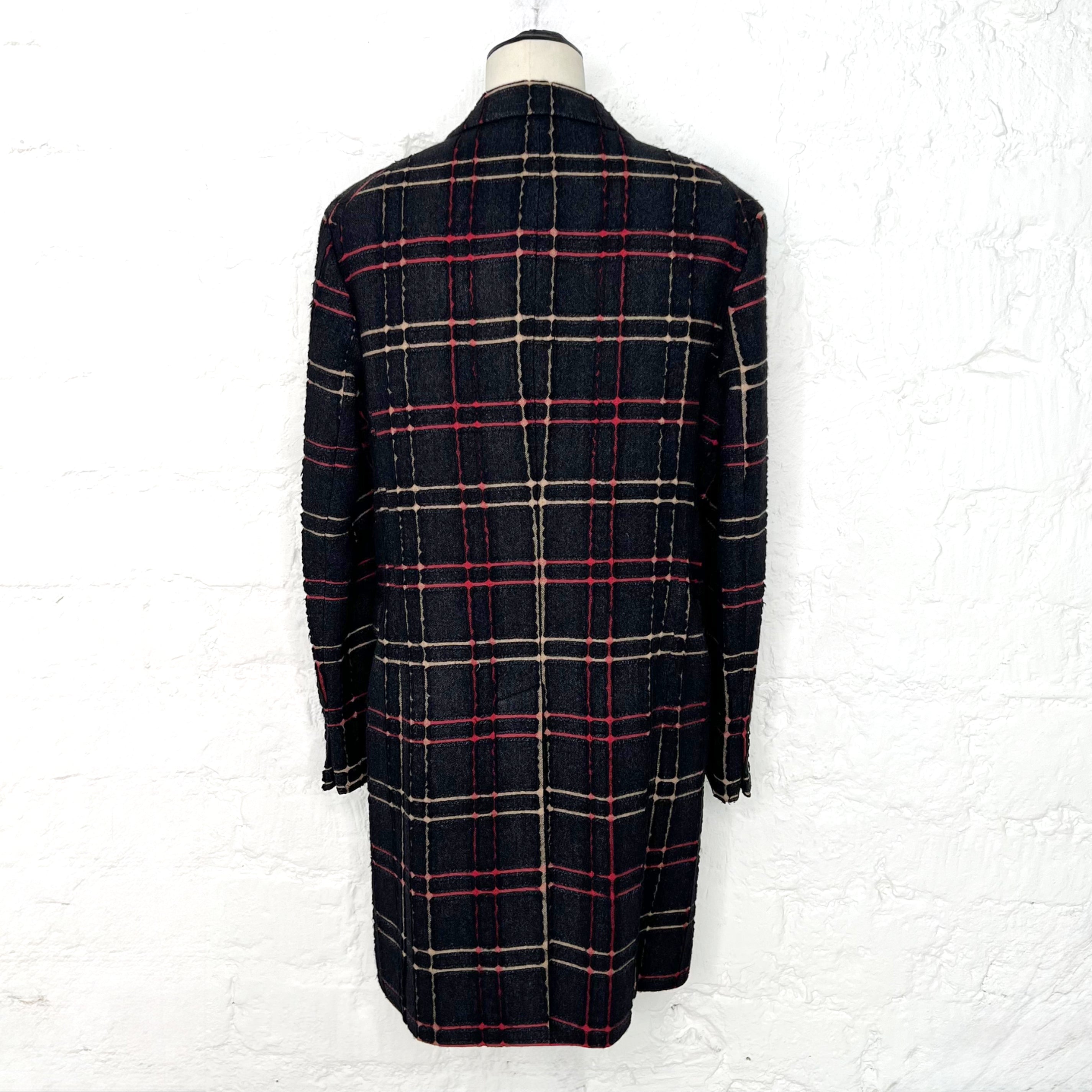KENZO KENZO - Tartan long coat - ALE PARIS Luxury Vintage